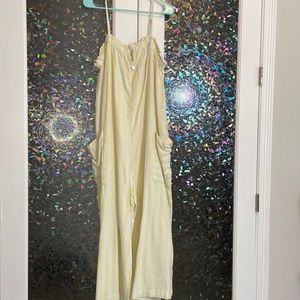 NWT Stoney Clover yellow and white strip jumpsuit.